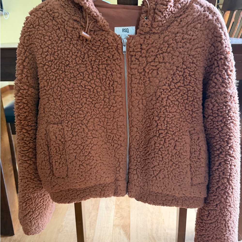 RSQ Brown Sherpa Jacket